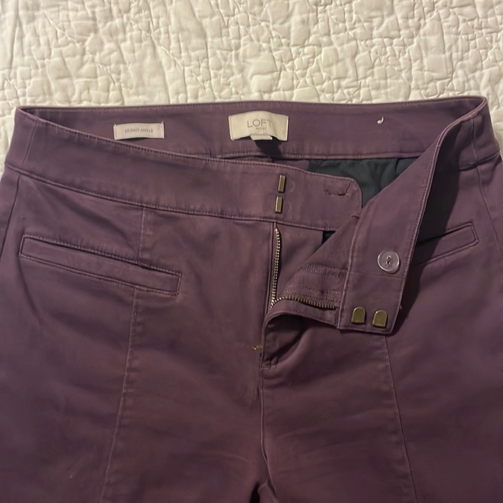 Loft Outlet Skinny ankle pants size 4.